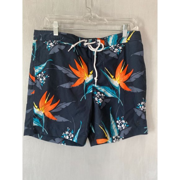 Original Penguin Blue Tropical Swim Shorts - Picture 2 of 5